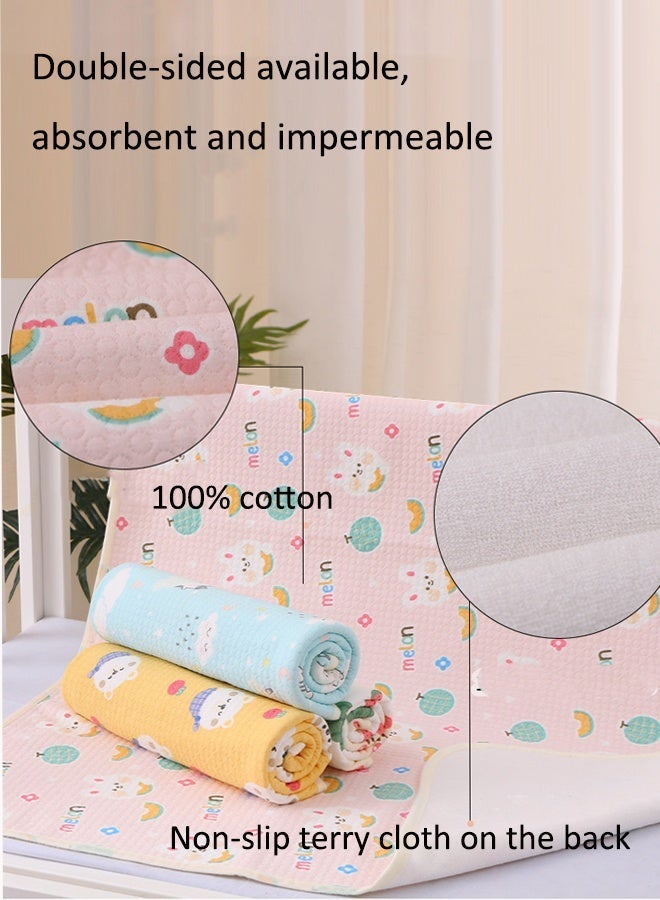 Aissiora 60x80 cm Waterproof baby pads, baby pee pads, Crib waterproof mat Reusable incontinence pads, Suitable for children, the elderly, women and pets - Image 4